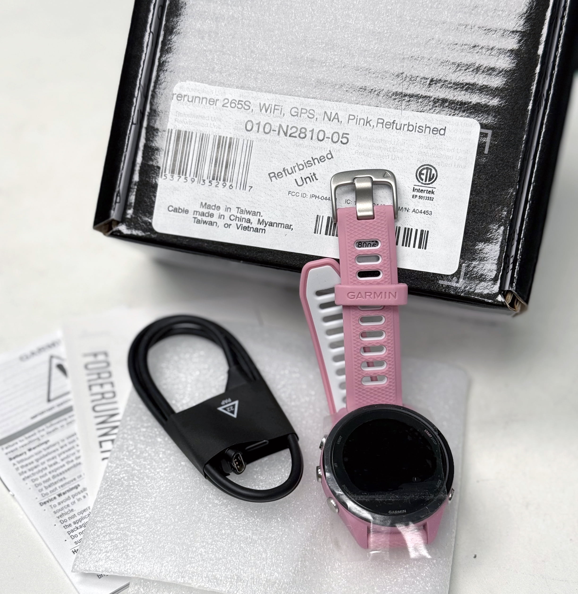 Restored Garmin Forerunner 265S Running Smartwatch, Colorful AMOLED ...