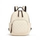 thumbnail image 1 of Mochila informal para mujer, de gran capacidad, de piel auténtica, mochila pequeña rombal, 1 of 5