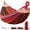 Red, variant on Portable Camping Hammock 400lb Capacity with Anti Roll Beams and Straps（Blue）