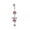 Pink, variant on Sexy Butterfly Bow Belly Navel Ring Pearl Body Piercing For Women Girls Jewelry-Blue