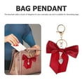 thumbnail image 6 of FELTECHELECTR 1Pcs Red Bowknot Keychain Bag Pendant with Zinc Alloy Ribbon, 6 of 8