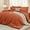 Burnt Orange-Cal King(104"x 96"), variant on 7 Pieces Queen Comforter Set Soft Bed In A Bag Size All Season Bedding With Flat Sheet Fitted Pillowcases & Shams Mustard Yellow