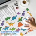 thumbnail image 4 of Long Mouse Pads for Desk,Colorful Dinosaur Assortment Pattern Desk Mats on Top Of Desks, Desk Mouse Pad Extra Large with 3mm Non-Slip Base and Stitched Edge for Gaming,Office,Work,Home 31.5"x15.7", 4 of 6