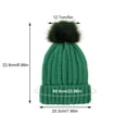thumbnail image 2 of Clearance! Loyerfyivos Womens Winter Knitted Beanie Hat with Faux Fur Winter Hats for Women Warm Knit Skull Cap Thick Beanie Hat, 2 of 8