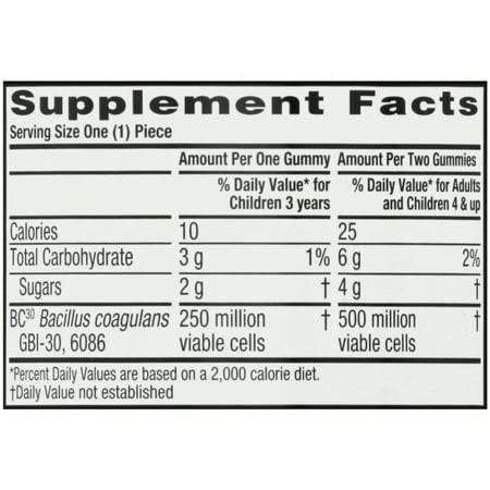 6 Pack - Digestive Advantage Probiotic Gummies, 80 ct