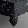 thumbnail image 5 of Math Equations Astronomy Symbols Blue Pattern Square Tablecloth,Waterproof Square Table Cover,Wipeable Spillproof Washable Table Cover for Home Kitchen Party Decor 42"X42"(107x107cm), 5 of 6
