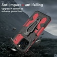 thumbnail image 5 of Allytechgroup for iPhone 16 Pro Max Case with Stand, Military Grade Protection Compatible with Magnetic Car Mount Anti-slip Back Bucket Shockproof Case for iPhone 16 Pro Max, Red, 5 of 6