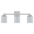 thumbnail image 5 of Aspen Creative 62327, Bathroom Vanity 3 Lights Fixture 24"W x 9"H x 5-3/4"E. Satin Nickel Finish, Bulb Not Included, 5 of 8