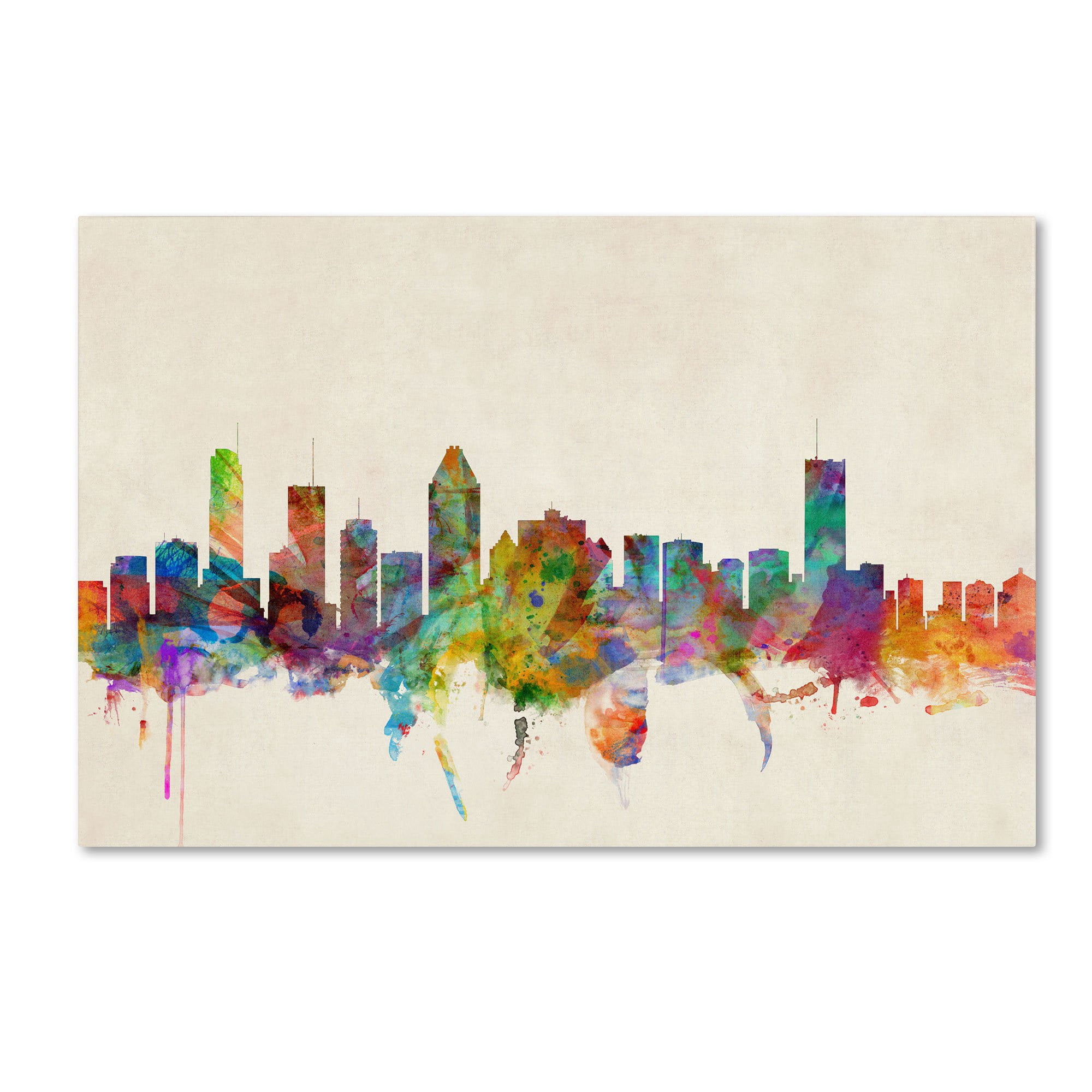 Trademark Fine Art "Montreal, Canada" Canvas Art by Michael Tompsett