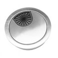 thumbnail image 2 of 3X PC Computer Stainless Steel Outer Diameter 50mm Desk Grommet Cable Hole Cover, 2 of 9
