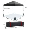 thumbnail image 4 of Studyset 10x10ft Pop Up Canopy Tent with Backpack, Waterproof & UV Resistant Outdoor Shelter Portable Beach Tent with One Push Setup, Easy Outdoor Instant Sun Shade Tent for Events, Parties, Camping, 4 of 7