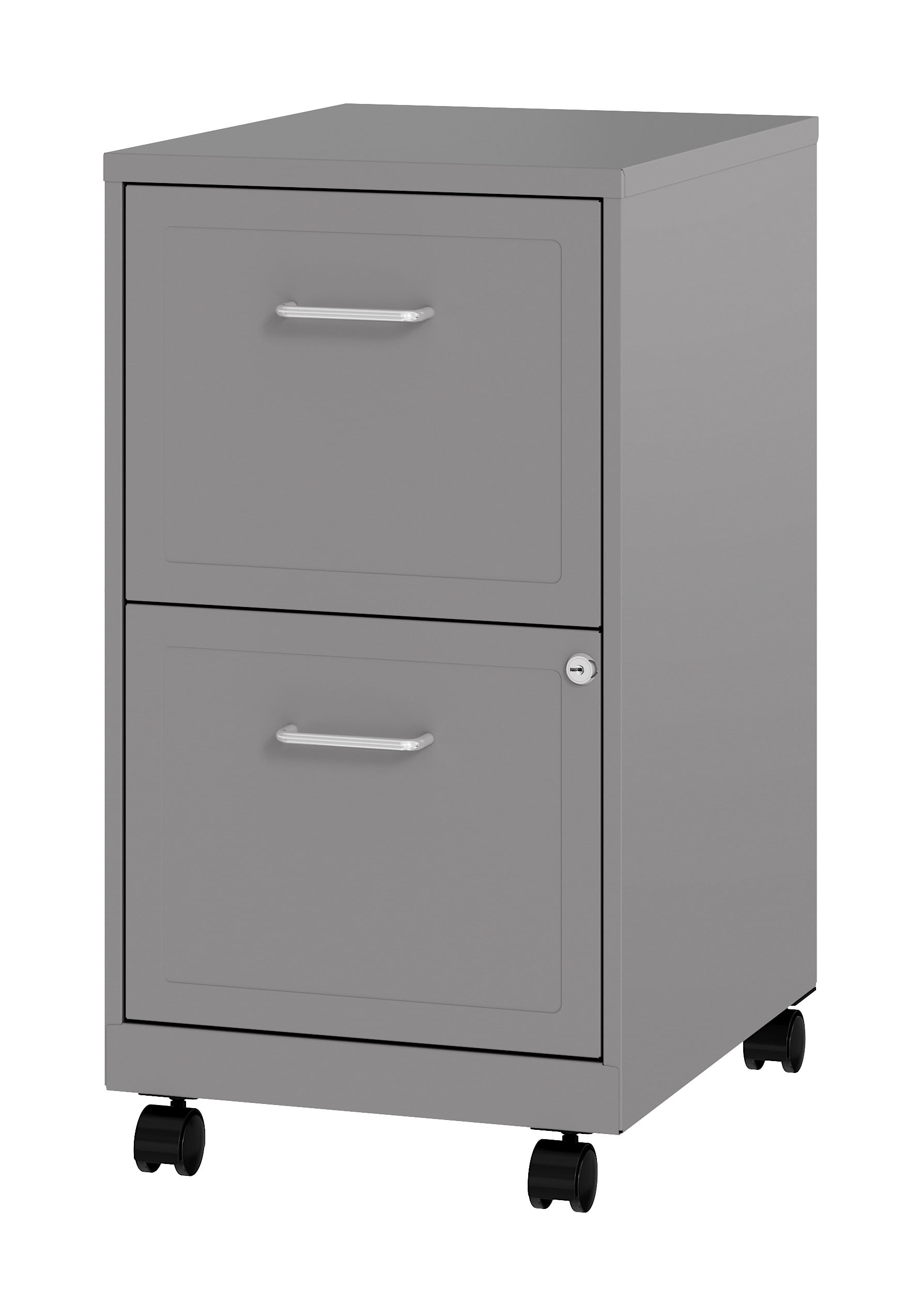 Lorell Space Solutions 18" 2 Drawer Mobile Vertical File Cabinet in Silver - image 12 of 15