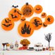 thumbnail image 5 of Adornos colgantes de Halloween, decoraciones de Halloween, 28 adornos de flores de papel de Halloween, abanico de flores de papel hueco de panal, abanico de copos de nieve, suministros para fiestas de, 5 of 6
