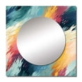 Designart "Modern Chevron Creativity" Abstract Square Mirror For Wall