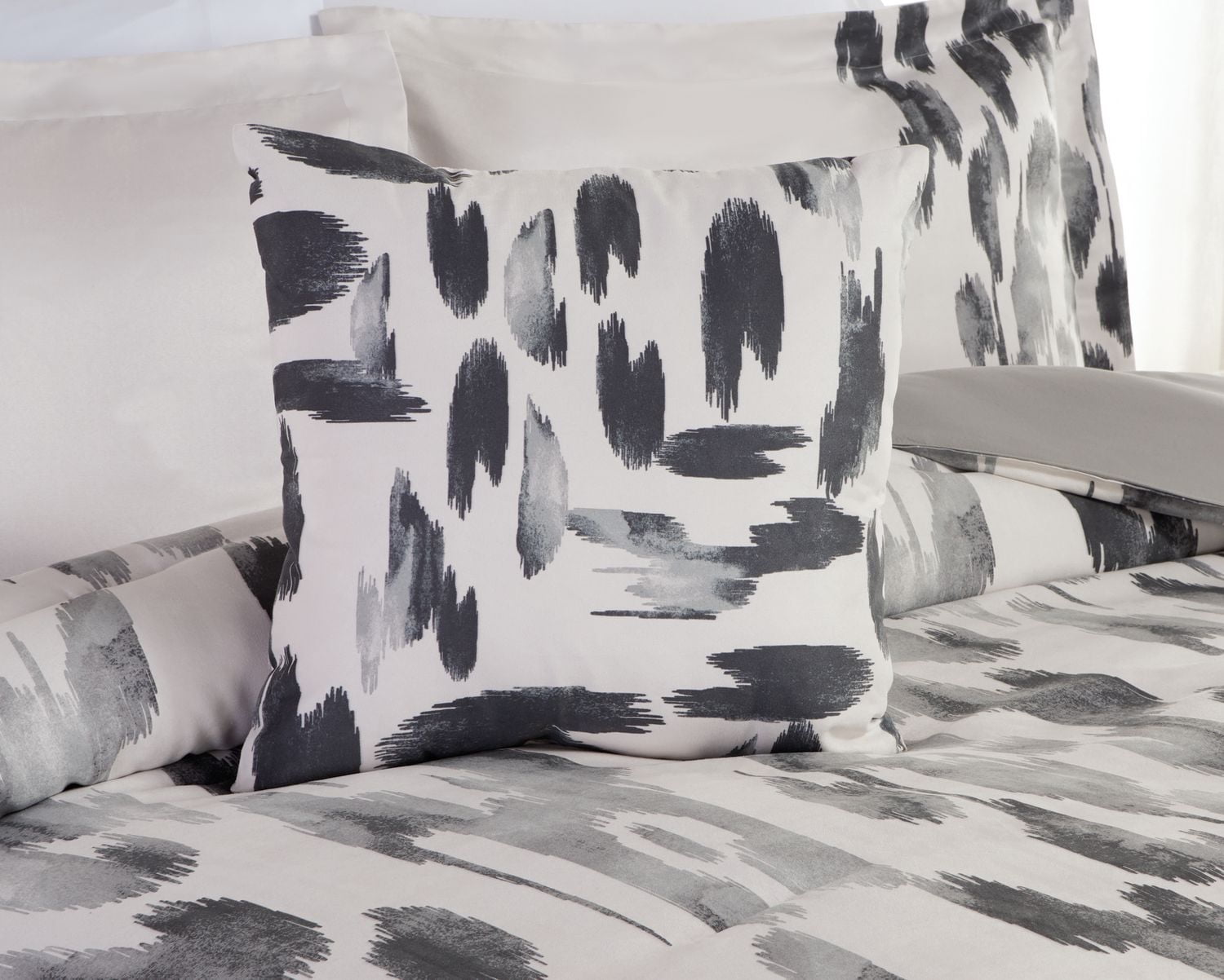 Faux Suede Ikat Comforter Set