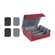 thumbnail image 3 of Caja de almacenamiento de tarjetas coleccionables, capacidad de 1800 tarjetas, caja de almacenamiento de tarjetas accesoria duradera Tarjetero gris rojo, 3 of 8