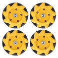 thumbnail image 4 of Robot Wheel, Rubber ABS Mecanum Wheel Yellow And Black With High Gripping Ability For Robot For Engineer 1 Pair,2 Pairs, 4 of 8