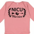 thumbnail image 4 of Inktastic Nicu Warrior with Arrow and Baby Footprints Boys or Girls Long Sleeve Baby Bodysuit, 4 of 5