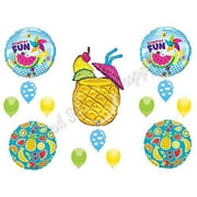 PINEAPPLE SUMMER DRINK Birthday Party Balloons Decoration Supplies Luau BBQ Pool