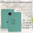 thumbnail image 2 of 【RUIXH】For Evermyth 10 Inch Tablet Case Evermyth Android 15 Tablet Case Premium PU Leather Lightweight and Portable Built-in Stand and Pen Slot Design With Wrist Strap (Green), 2 of 7