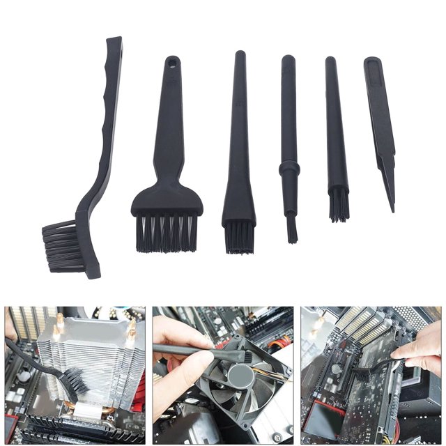 Cepillo Para Teclado, Cerdas Duras, Portátil, Práctico, Suave, Antiestático, Con Pinzas Para Electrodomésticos