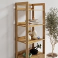 thumbnail image 5 of Mainstays 4-Shelf Reeded Bookcase with Drawer, Natural Teak, 5 of 14