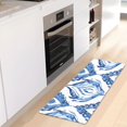 thumbnail image 6 of Bath Mat Soft Plush Non-Slip Absorbent Bathroom Rugs 39"x20" Waves Line Art, 6 of 8