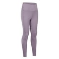 thumbnail image 4 of YDFCWXW Women's High Waisted Yoga Leggings Brushed Soft 7/8 Length Active Tights Workout Ankle Pants (Grey, XS), 4 of 7