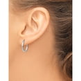 thumbnail image 3 of 10K Rose Gold Polished 2X17.5Mm Lightweight Tube Hoop Earrings (Width 2) - Jbsp, 3 of 5