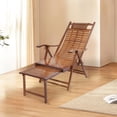 thumbnail image 5 of Bamboo Folding Lounge Chair, Folding Reclining Chair with Adjustable Backrest, Adjustable Backrest Folding Chair Used in Living Rooms, Terraces, Hotels,etc, 5 of 22