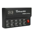 thumbnail image 4 of Cargador De Estación De Carga Con Adaptador De Corriente De 12 Puertos USB Hub 12A, Carga Rápida, Hub De Carga USB Fácil, Carga Segura, Amplia Compatibilidad Para Viajes En Casa, 4 of 7