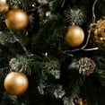 thumbnail image 5 of Christmas Ball Ornaments，Pre-Strung Christmas Tree Decorations，Holiday Hanging Balls-3 Style Shatterproof Plastic Christmas Ornaments Set of 24pcs, 5 of 7