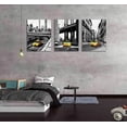 thumbnail image 5 of Black White Canvas Wall Art for Living Room Decoration New York City Yellow Taxi Bedroom Decor with Frame Dormitory Manhattan Landmark Brooklyn Bridge Canvas Painting 12×16Inch 3 Pieces, 5 of 6