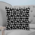 thumbnail image 4 of Black White Leaves 20x20 Pillow Covers Set of 2, Spring Pastoral Rustic Botanical Throw Pillow Covers Decorative Couch Cushion Case, Microfiber Square Pillowcases for Bedroom Car Living Room, 4 of 7