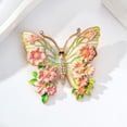 thumbnail image 2 of Jiibva Vintage Butterfly Brooch Pin Stylish Elegant Flower Butterfly Lapel Pins Badge Delicate Jewelry Gifts for Women Dress Accessory, 2 of 7