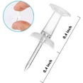 thumbnail image 2 of Push Pins Thumb Tacks 200-Count Standard Pins Steel Point and Transparent Plastic Head, 2 of 5