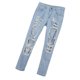 thumbnail image 1 of Pantalones rasgados ajustados Colco de mezclilla elásticos S, 1 of 8