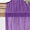 thumbnail image 5 of Dalrosia Table Runner Cheesecloth 6FT Boho Gauze Fabric Rustic Sheer Cheese Cloth Runners for Wedding Bridal Shower Party Decoration, 5 of 6