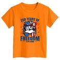 thumbnail image 4 of UngA USA 250th Anniversary Shirt Boys Girls 4th of July T-Shirts American Flag Shirt Patriotic Top Short Sleeve Tees for Kids Toddler 2-14 Years,Orange, 4 of 4