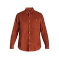 thumbnail image 4 of George Men's and Big Men's Corduroy Shirt with Long Sleeves, Sizes S-3XL, 4 of 5