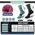thumbnail image 6 of 5 Pairs Merino Wool Hiking Socks Warm Thermal Winter Cozy Cushioned Moisture Wicking Socks for Women & Men, 6 of 6