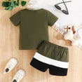thumbnail image 3 of Boy's Short Sleeved Running Suit Casual Quick Drying Clothes Short Sleeve Shirt Short Sets Toddler 2-3 Years Old Boy Clothes, 3 of 8