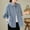 Blue, variant on Njoeus Trendy Sweatshirt, Women's Casual Button Up T-Shirt Long Sleeve Loose Tops Blouse with Pockets