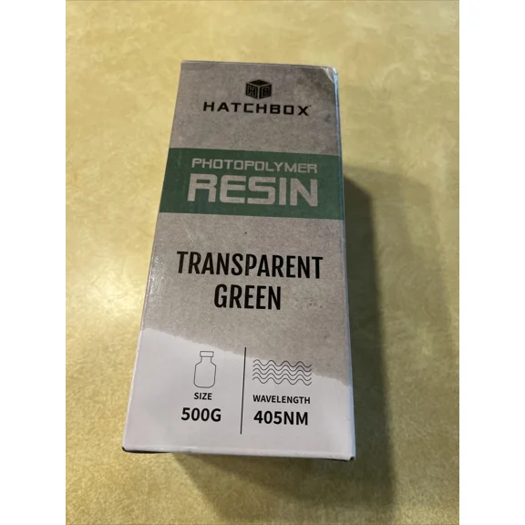 Hatchbox Photopolymer Resin Transparent Green 500G Wavelength 405Nm New