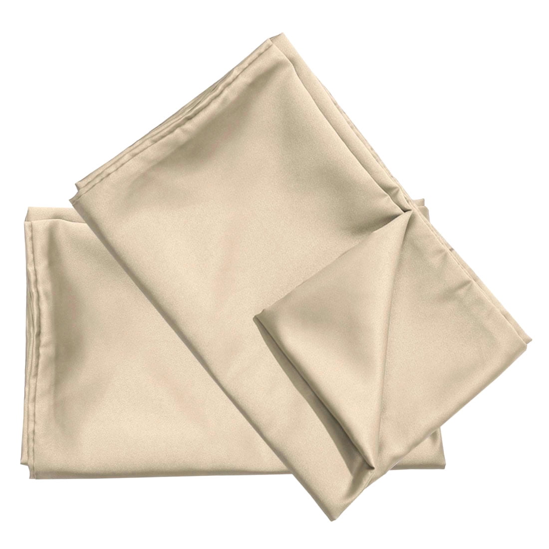 Unique Bargains 4 Pack Satin Pillowcases for Hair and Skin, Light Tan Queen