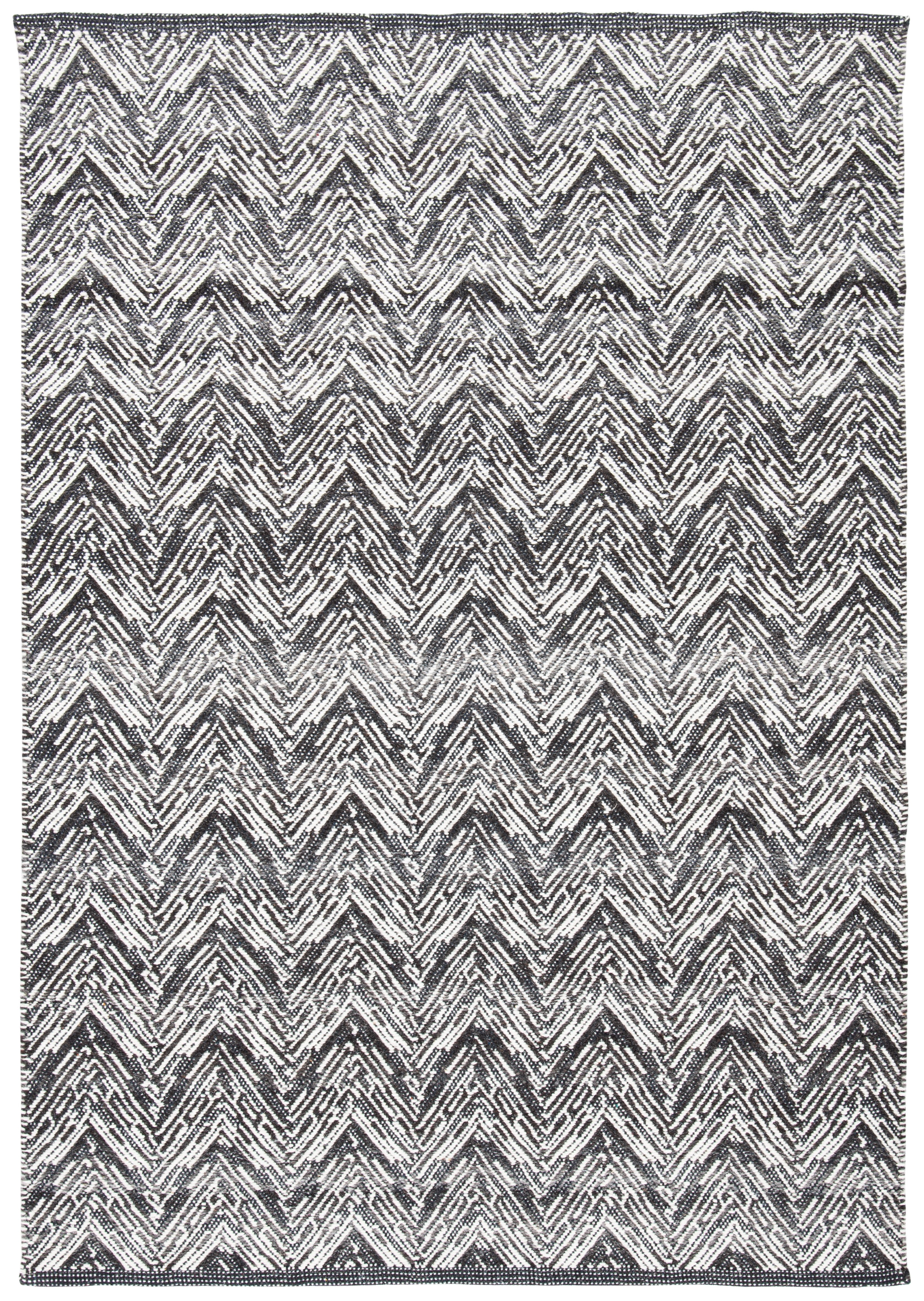 Safavieh Kilim Rothesay Chevron Wool Area Rug, Brown/Charcoal, 4' x 6'