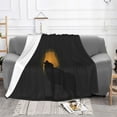 thumbnail image 2 of Moonlight Wolf Wildlife Throw Blanket, Super Soft Anti-Pilling Flannel Bed Blankets, 40"x30", 2 of 8