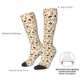 thumbnail image 4 of Rateoe cute insects Pattern Women’s Knee High Crew Socks,Trouser Socks, – Comfortable, Breathable, Moisture-Wicking and Soft, 4 of 6