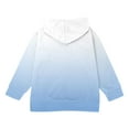thumbnail image 3 of Eltusu Toddler Girls Full Zip Hoodies, Loose Fit Casual Long Sleeve Gradient Girls Outerwears Light Blue Size 4-5 T, 3 of 6