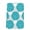 Turquoise, variant on Brown Dahlia Kitchen Towels Set of 1, Vintage Abstract Grey Flowers Floral Absorbent Dish Towels for Kitchen, Microfiber Hand Towel, Quick Drying Tea Towel for Cleaning Decorative Dishcloths
